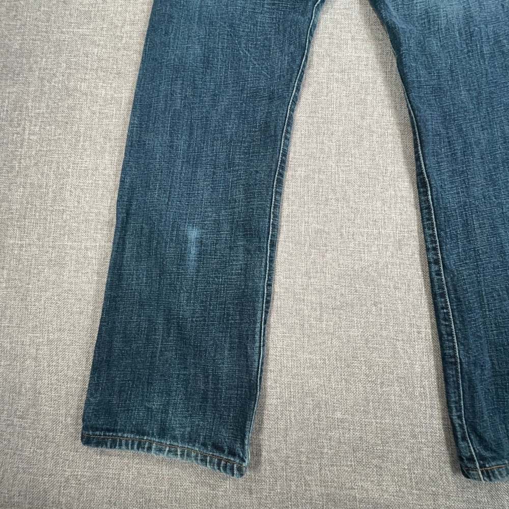 Vintage Y2K Levis 501 Original Jeans Men 32x30 (Fits 31x30) Blue Fade Whiskering - Picture 8 of 12